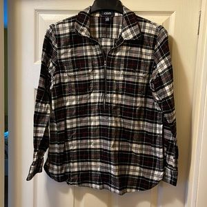 Flannel popover tunic by CHAPS
